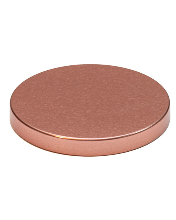 Rose gold metal lid for candle jars