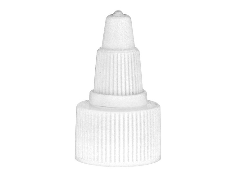 White twist on off cap